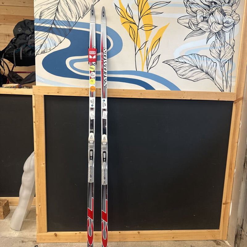 Salamon- Active 6 classic 191 cm Skis with SNS Pilot Bindings- : Grey Red --191