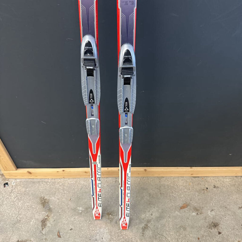 Salomon- Elite 6 s-cut Classic NNN binding waxable ski : Red/Grey --198cm