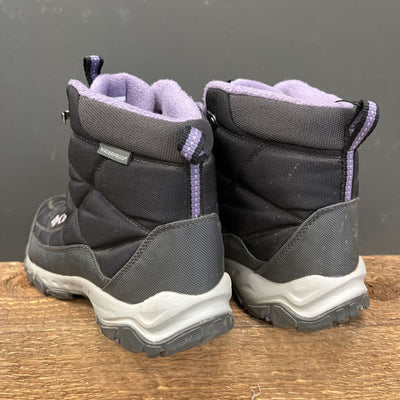 Columbia - Women's Firecamp Winter Hiking Boots - MSRP $150: Black/Grey/Purple-women-W8