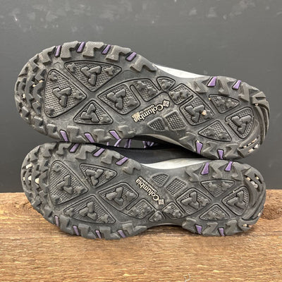 Columbia - Women's Firecamp Winter Hiking Boots - MSRP $150: Black/Grey/Purple-women-W8