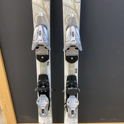 K2- First Luv bioflex core downhill powder ski with Marker bindings- MSRP $600 : White -women-149