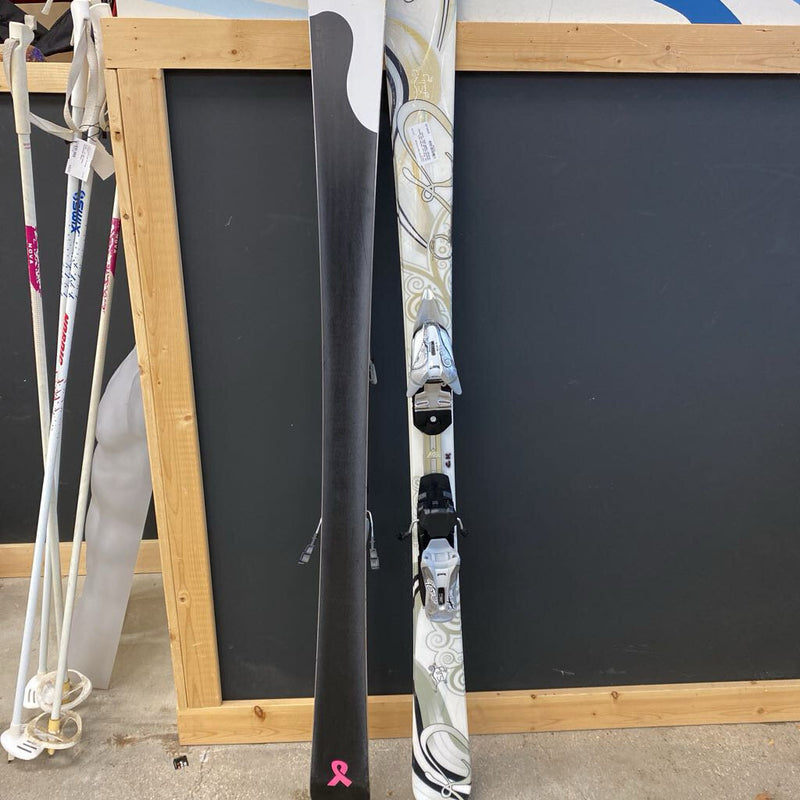 K2- First Luv bioflex core downhill powder ski with Marker bindings- MSRP $600 : White -women-149