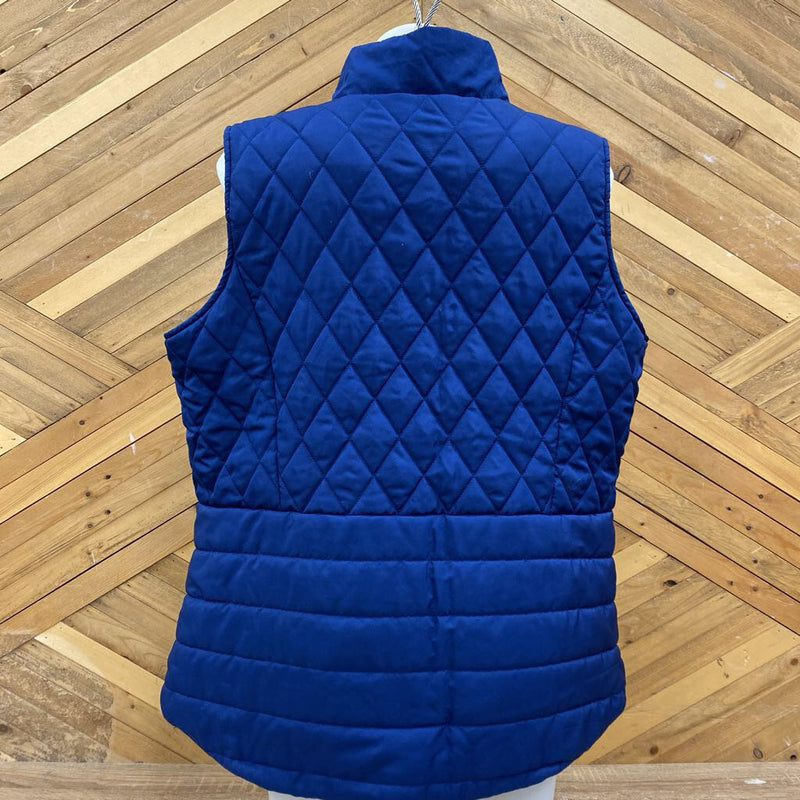 Northern Reflections- Quilted Vest : Blue -women-XL