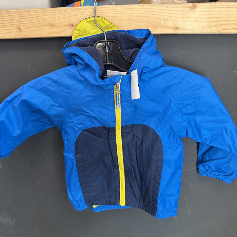 Columbia - Kids Fleece-Lined Windbreaker Jacket - MSPR comp $65: Blue/Navy/Yellow-children-2T