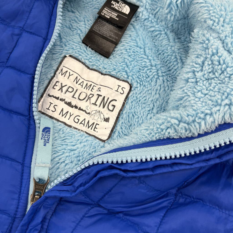 The North Face - Infant Fleece-Lined Thermoball Bunting Suit - MSRP $160: Blue/Light Blue-infant-12-18M