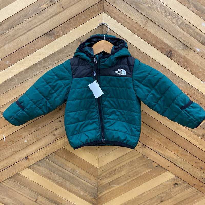 The North Face - Baby Reversible Puffer Jacket - MSRP $115: Green/Black-infant-