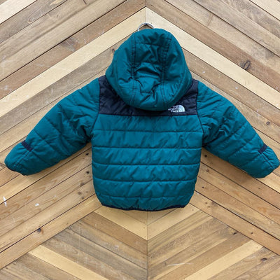 The North Face - Baby Reversible Puffer Jacket - MSRP $115: Green/Black-infant-