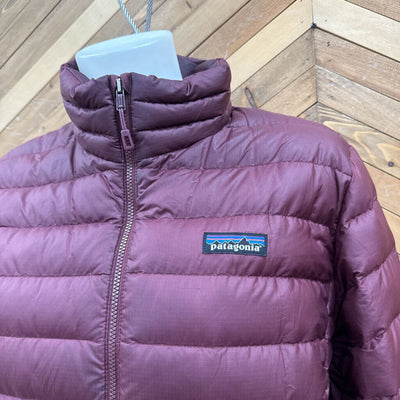 Patagonia - Women's Down Sweater Jacket - MSRP $349: Bugundy-women-XL