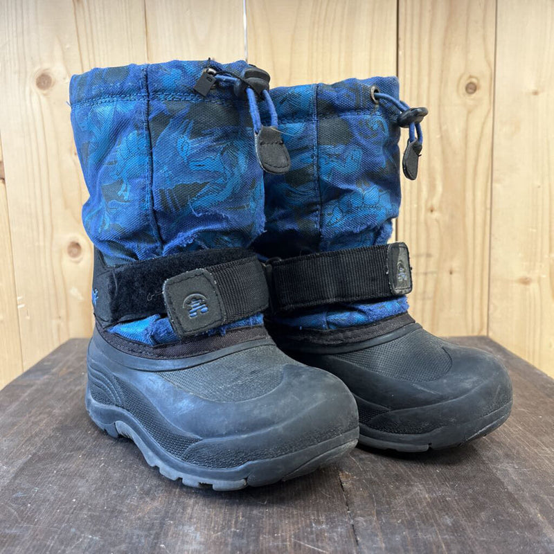 Kamik - Kids Dinosaur Winter Boots - MSRP $75: Blue/Black-children-10T