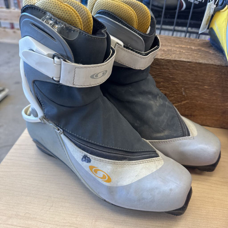 Salomon - XC Ski Boots - SNS Pilot: Grey/White/Yellow-unisex-