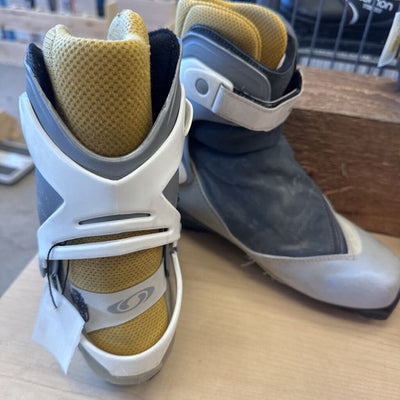 Salomon - XC Ski Boots - SNS Pilot: Grey/White/Yellow-unisex-