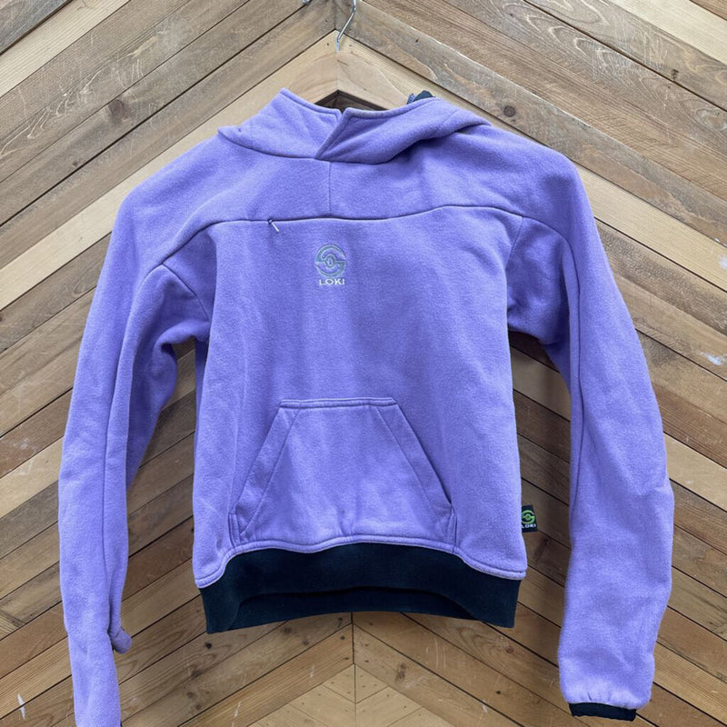 Loki- Children Tech Pull over hoodie- MSRP compared $170 : Purple -children-7