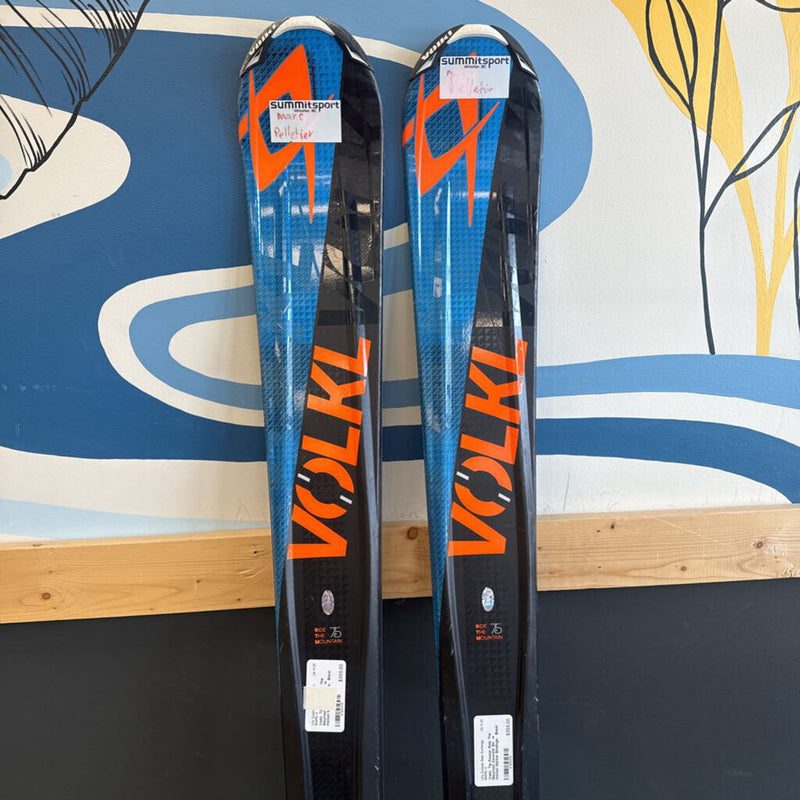 Volkl- Tip Rocker Ride The Mountain Downhill Ski w motion Marker Bindings- : Black Blue Orange --173