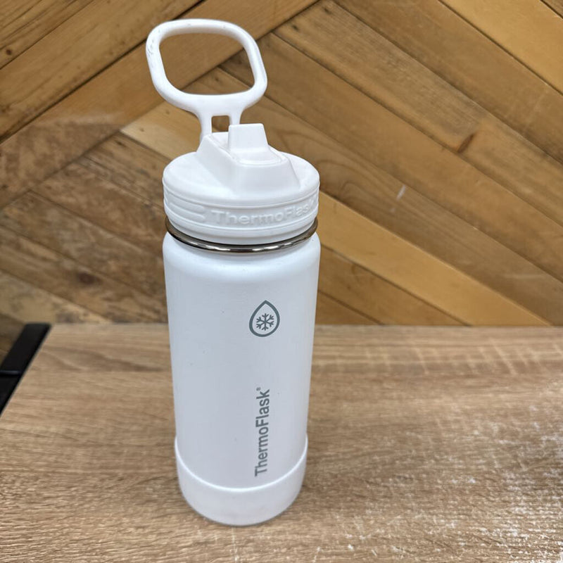 Thermoflask- insulated water bottle : White --