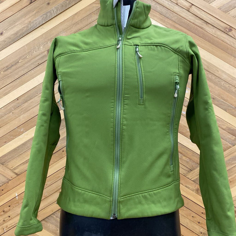 MEC- Fleece lined soft shell jacket: GReen -women-MD