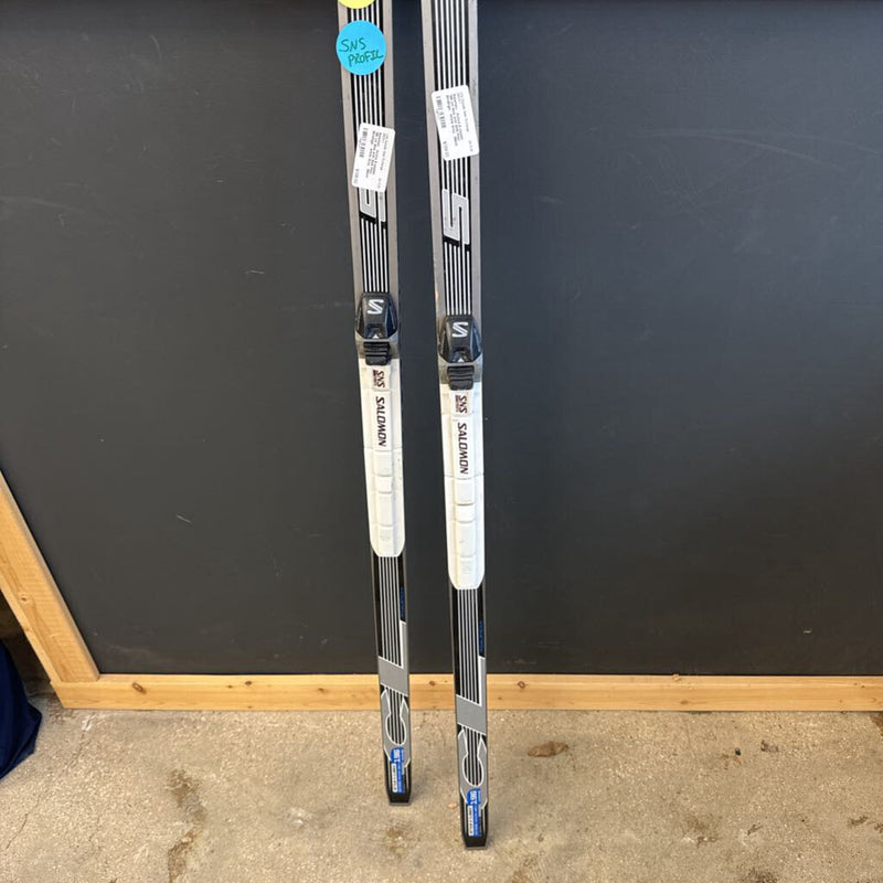 Salamon- Active 6 classic 196 cm Skis with SNS Pilot Bindings- : White Grey --196cm