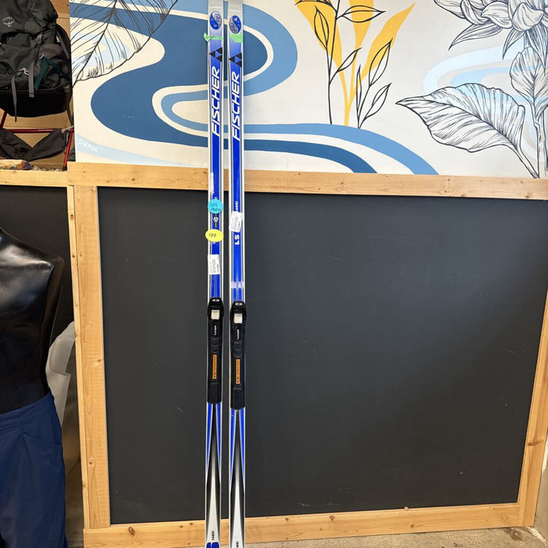 Fischer LS 187cm Combi XC ski with SNS Profil binding MSRP $339 + bindings: Blue Silver --187cm