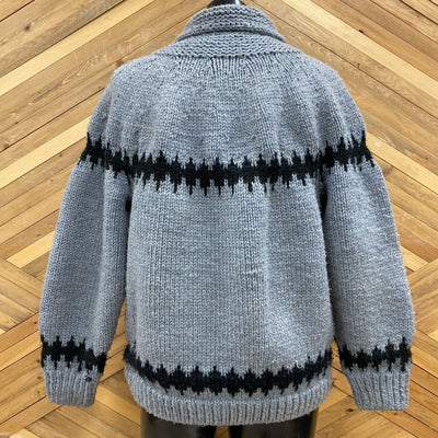 Knit Sweater: Grey/Black-unisex-LG