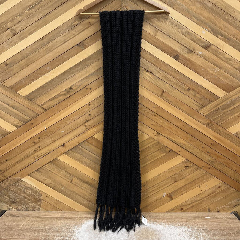 GKS - Knit Scarf: Black-unisex-