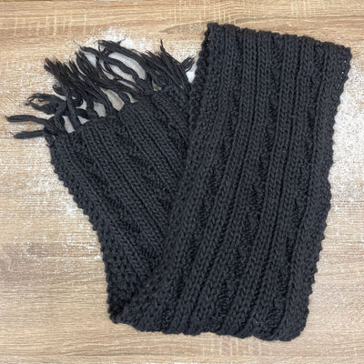 GKS - Knit Scarf: Black-unisex-