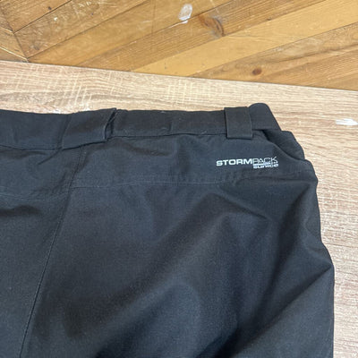 Stormpack- Insulated ski pants: Black -men-MD