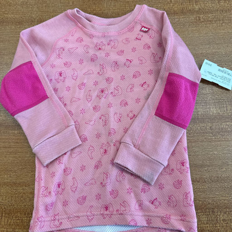 Helly Hansen - Kids Merino-Blend Baselayer Top - MSRP $50: Pink-children-2T