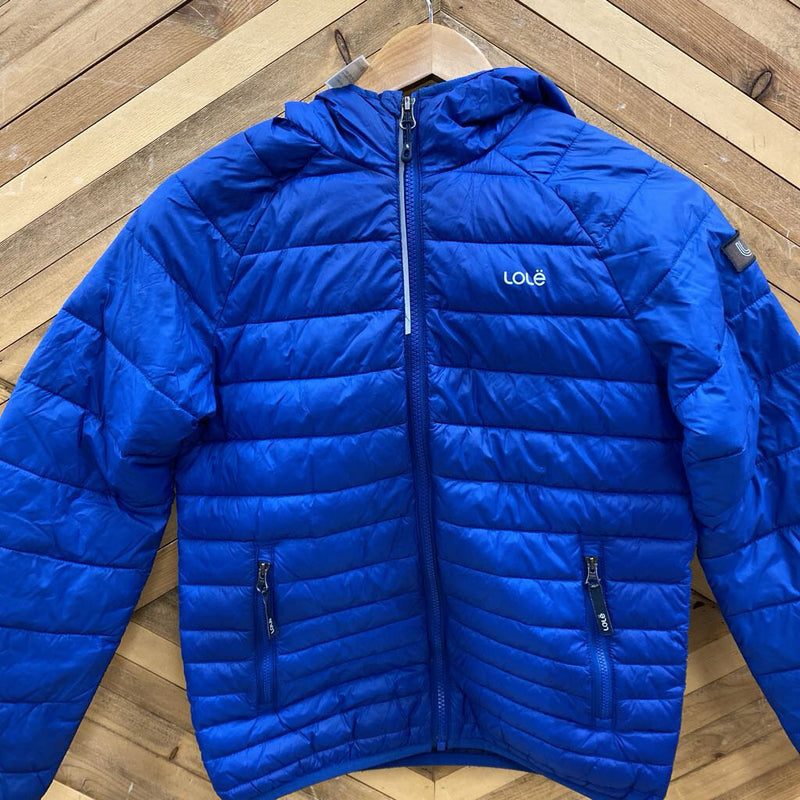 Lole -Children puffer jacket packable : Blue-children-LG Y