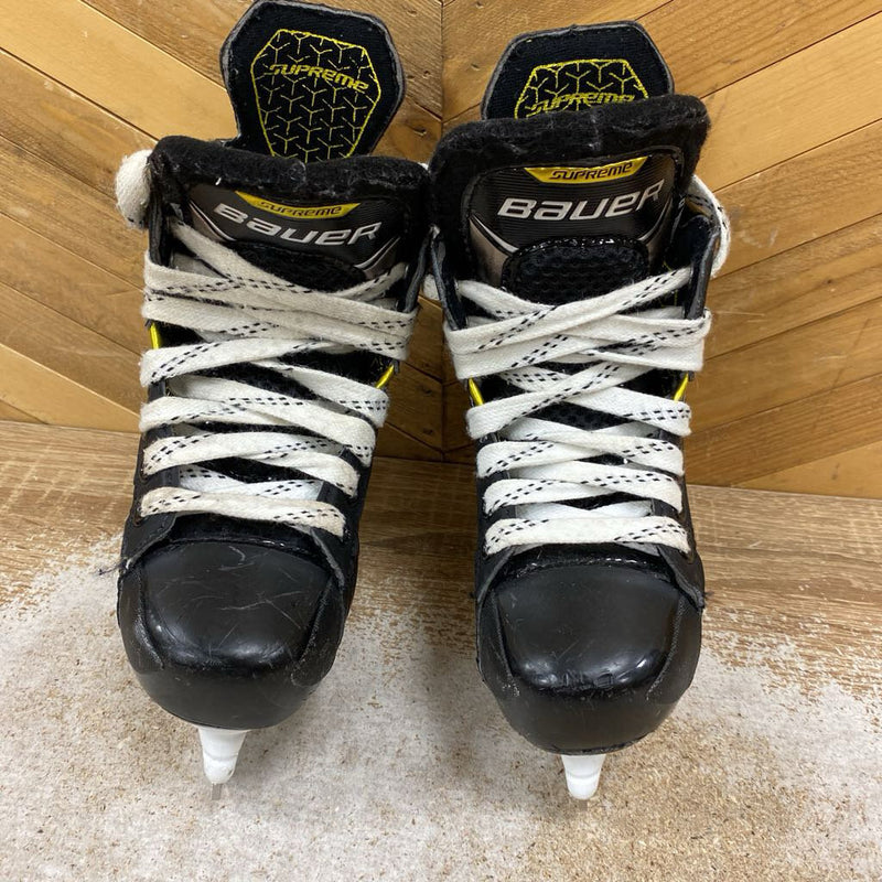 Bauer - Supreme Matrix Youth Hockey Skates - MSRP $110: Black/Gold/Silver-children-11D