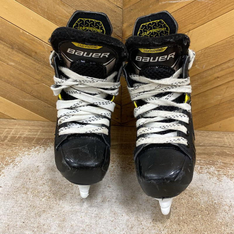 Bauer - Supreme Matrix Youth Hockey Skates - MSRP $110: Black/Gold/Silver-children-10D