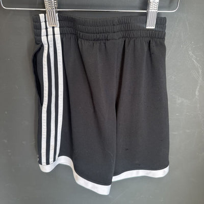 Adidas - Kids Athletic Shorts - MSRP $25: Black/White-children-SM