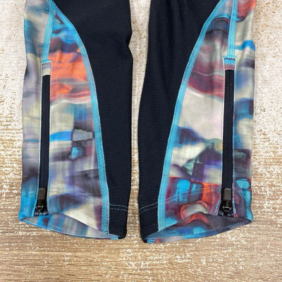 Under Armour - legging compression : blue pink -women-sm