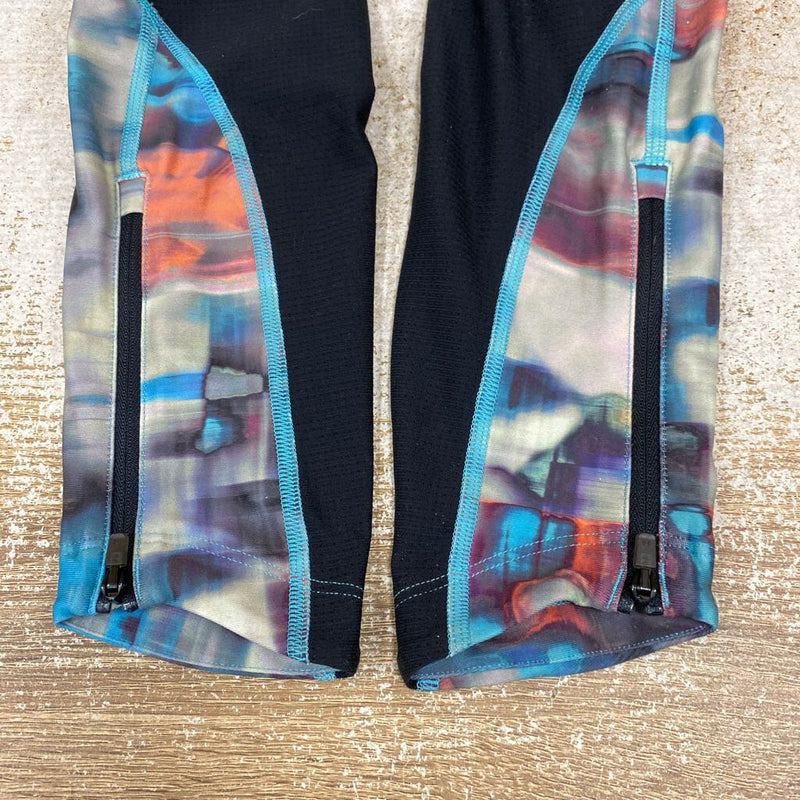 Under Armour - legging compression : blue pink -women-sm