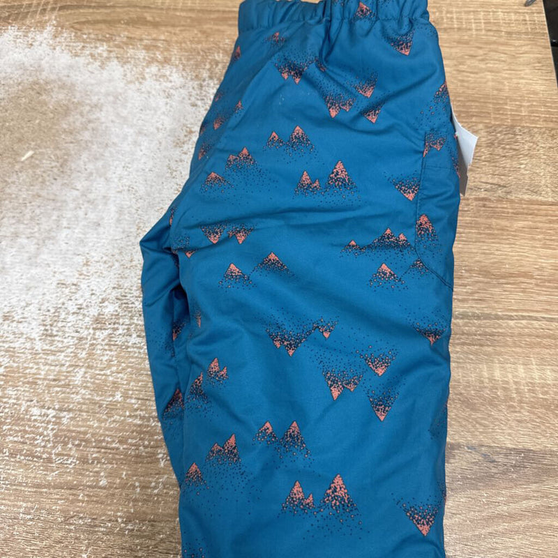 MEC - Baby Patterned Reversible Insulated Pants - MSRP comp $45: Blue/Orange/Grey-infant-12M