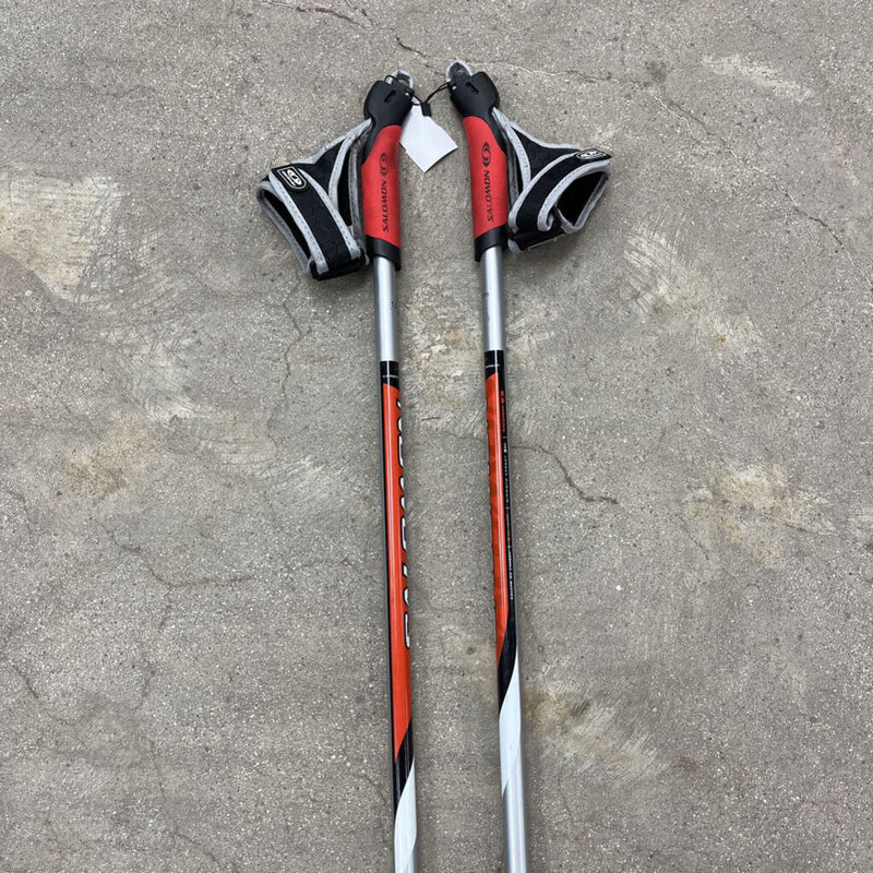 Salomon Equipe 20 Carbon XC Ski Poles MSRP $80: Grey--135