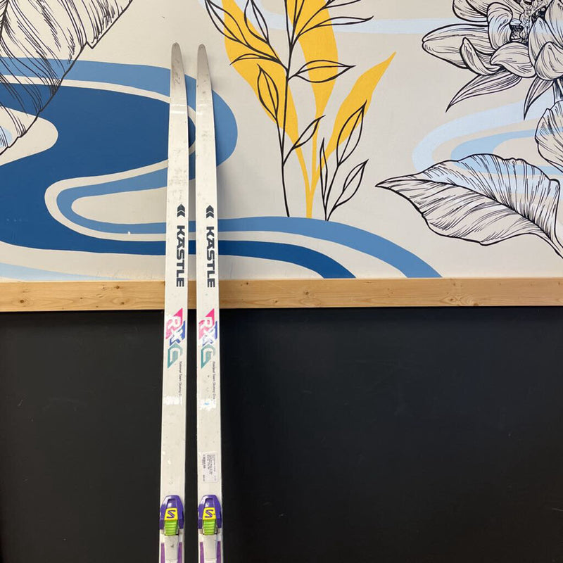 Kastle RXC Skate XC Skis with Salomon SNS Profile Bindings : white--190