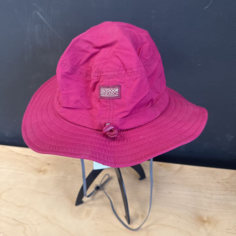 Outdoor Research - Kids Wide-Brim Sun Hat - MSRP $40: Dark Pink-children-LG (6-12Y)