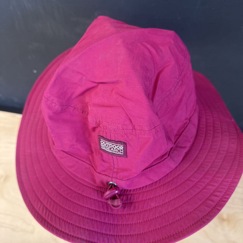 Outdoor Research - Kids Wide-Brim Sun Hat - MSRP $40: Dark Pink-children-LG (6-12Y)