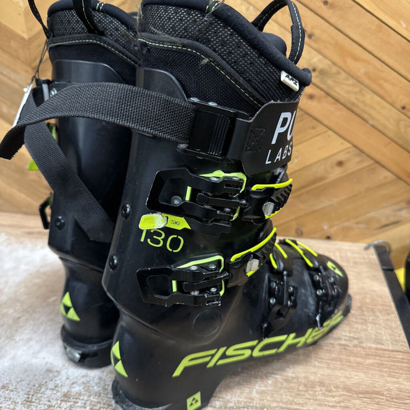 Fischer - Ranger Free GW 130 Downhill Touring Ski Boots - MSRP $850: Black/Green-unisex-26/26.5