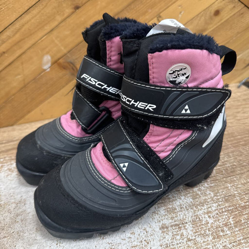 Fischer- snowstar nnn ski boot- MSRP $90: Black Pink -children-30