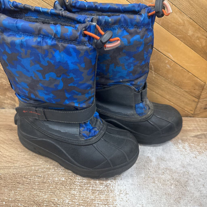 Columbia- Youth winter boot- MSRP $ 75: Blue Black -children-1Y