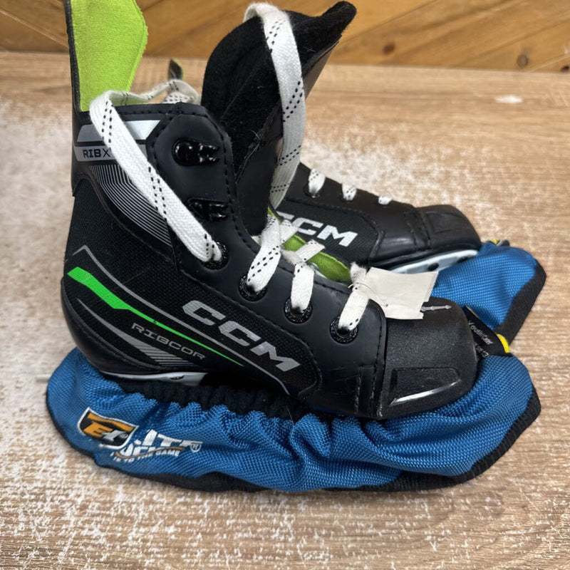 CCM - Youth Ribcor xt3 Hockey Skates - MSRP $150: Black / Green -children-11T