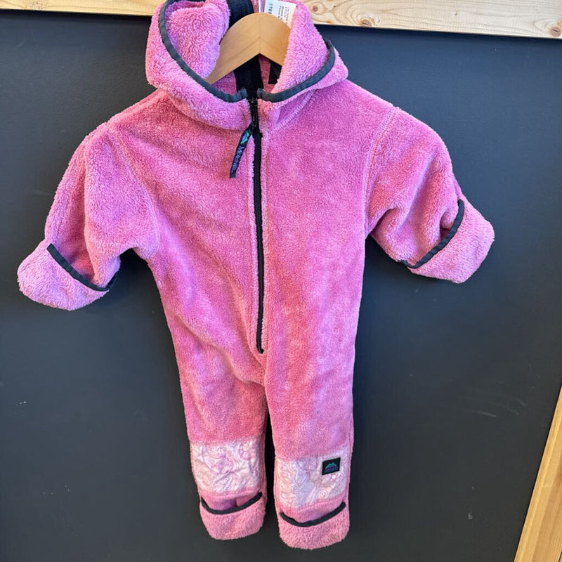 Molehill Mt. Equipment - Baby Fleece Bunting Suit: Pink-infant-6-12M