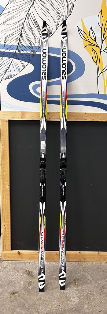 Salomon Elite 7 Aero CL XC Skis with SNS Pilot bindings. MSRP $300: Multi--198