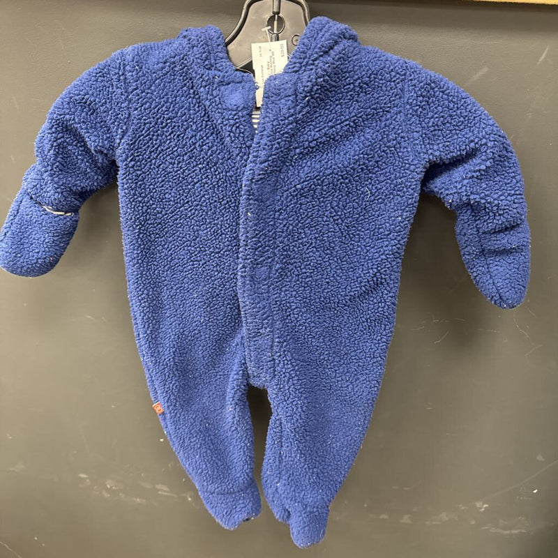 Magnificent Baby - Baby Cotton-Lined Fleece Bunting Suit - MSRP $54: Navy Blue-infant-9M