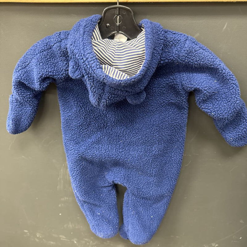 Magnificent Baby - Baby Cotton-Lined Fleece Bunting Suit - MSRP $54: Navy Blue-infant-9M