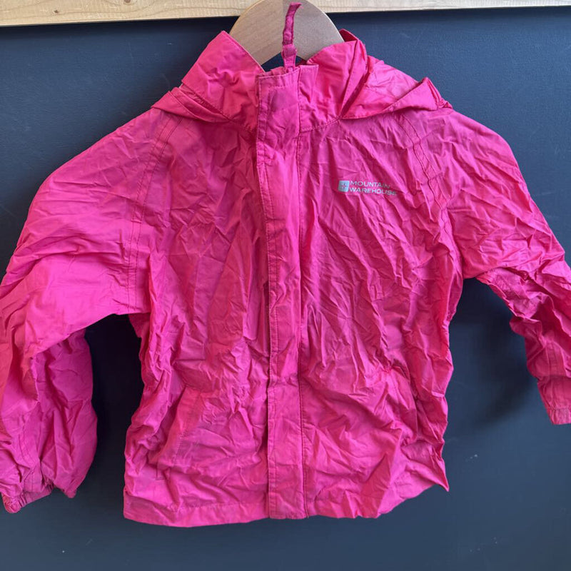 Mountain Warehouse - Kids Pakka Rain Jacket - MSRP $38: Pink-children-7-8Y