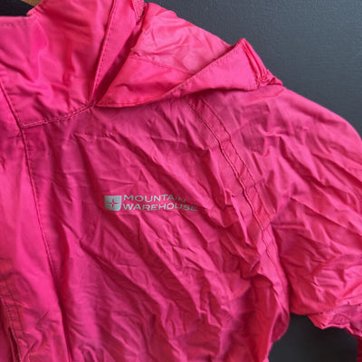 Mountain Warehouse - Kids Pakka Rain Jacket - MSRP $38: Pink-children-7-8Y