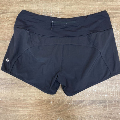 Lululemon Women's Black Workout Shorts: black-women-6