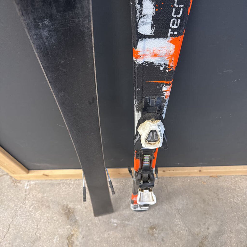 Tecnopro - Pulse Team 66 Downhill Skis - TC45 Bindings: black, orange--110cm