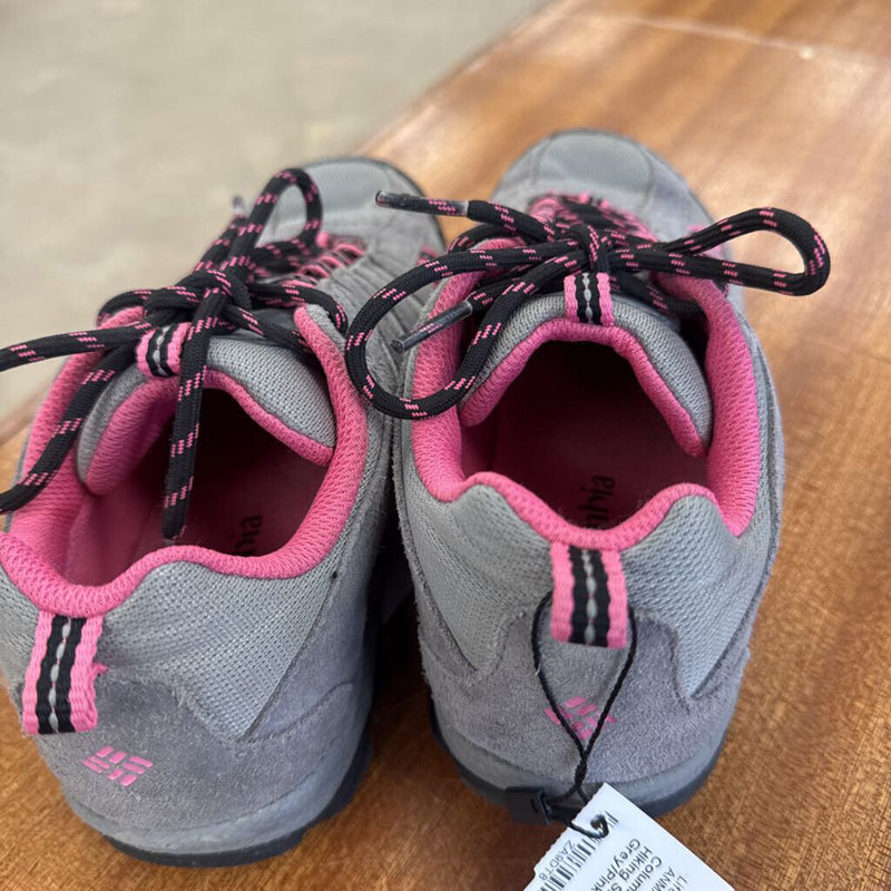 Columbia - Kids Waterproof Hiking Shoes - MSRP $90: Grey/Pink-children-3Y